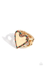Load image into Gallery viewer, Paparazzi Smitten Shimmer - Gold Ring
