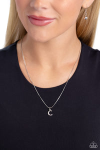 Paparazzi Seize the Initial C - Silver Necklace