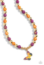 Load image into Gallery viewer, Paparazzi Speckled Story - Orange Necklace
