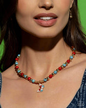 Load image into Gallery viewer, Paparazzi Speckled Story - Red Necklace
