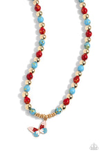 Load image into Gallery viewer, Paparazzi Speckled Story - Red Necklace

