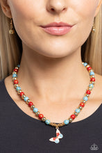 Load image into Gallery viewer, Paparazzi Speckled Story - Red Necklace
