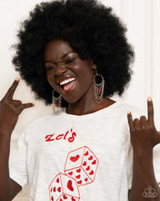 Load image into Gallery viewer, Paparazzi Cascading Clash - Red Earrings
