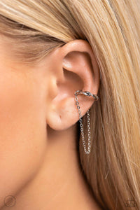 Paparazzi CUFF Hanger - Silver Earrings