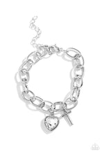 Load image into Gallery viewer, Paparazzi Guess Now Its INITIAL T  - White Bracelet
