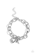 Load image into Gallery viewer, Paparazzi Guess Now Its INITIAL K - White Bracelet
