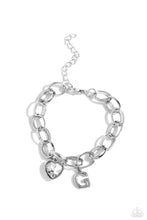 Load image into Gallery viewer, Paparazzi Guess Now Its INITIAL G - White Bracelet

