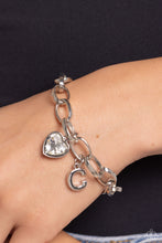 Load image into Gallery viewer, Paparazzi Guess Now Its INITIAL C - White Bracelet
