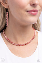 Load image into Gallery viewer, Paparazzi Braided Battalion - Pink Necklace
