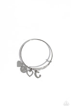 Load image into Gallery viewer, Paparazzi Making It INITIAL C- Silver Bracelet
