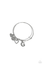 Load image into Gallery viewer, Paparazzi Making It INITIAL G - Silver Bracelet
