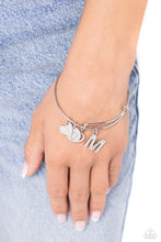 Load image into Gallery viewer, Paparazzi Making It INITIAL M - Silver Bracelet
