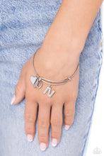 Load image into Gallery viewer, Paparazzi Making It INITIAL N - Silver Bracelet

