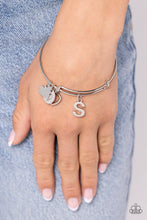 Load image into Gallery viewer, Paparazzi Making It INITIAL S - Silver Bracelet
