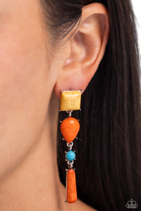 Paparazzi Saharan Sabbatical - Orange Earrings