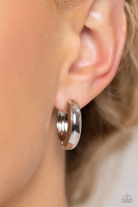 Paparazzi Simply Sinuous - Silver Earrings