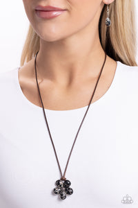 Paparazzi Budding Badlands - Black Necklace