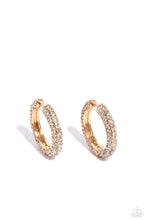 Load image into Gallery viewer, Paparazzi Glowing Praise - Gold Earrings
