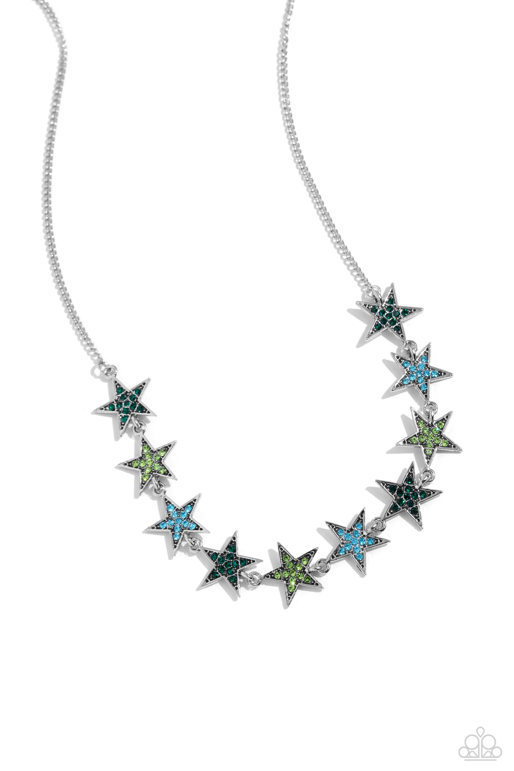 Paparazzi Star Quality Sensation - Green Necklace