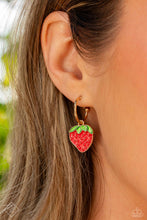 Load image into Gallery viewer, Paparazzi Fashionable Fruit - Gold Earrings
