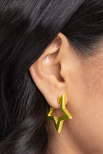 Load image into Gallery viewer, Paparazzi In A Galaxy STAR, STAR Away - Yellow Earrings
