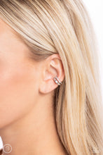 Load image into Gallery viewer, Paparazzi Dont Sweat The Small CUFF - White Earrings
