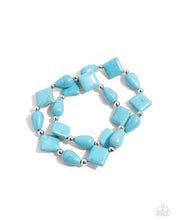 Load image into Gallery viewer, Paparazzi EARTHY Riser - Blue Bracelet
