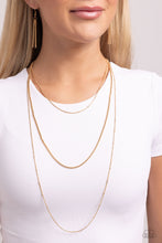 Load image into Gallery viewer, Paparazzi Layer Lockdown - Gold Necklace
