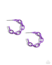 Load image into Gallery viewer, Paparazzi Colorful Cameo - Purple Earrings
