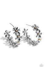 Load image into Gallery viewer, Paparazzi Floral Flamenco - Silver Earrings
