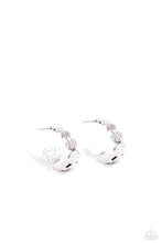 Load image into Gallery viewer, Paparazzi Textured Tease - Silver Earrings
