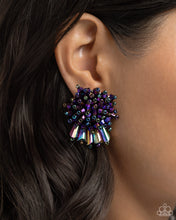 Load image into Gallery viewer, Paparazzi Streamlined Sass - Purple Earrings
