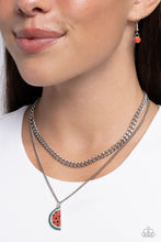Load image into Gallery viewer, Paparazzi Watermelon Whimsy - Red Necklace
