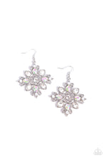 Load image into Gallery viewer, Paparazzi Fancy-Free Florals - White Earrings
