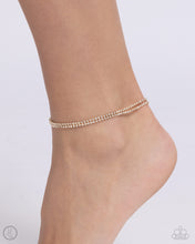 Load image into Gallery viewer, Paparazzi Dainty Declaration - Gold Ankle Bracelet
