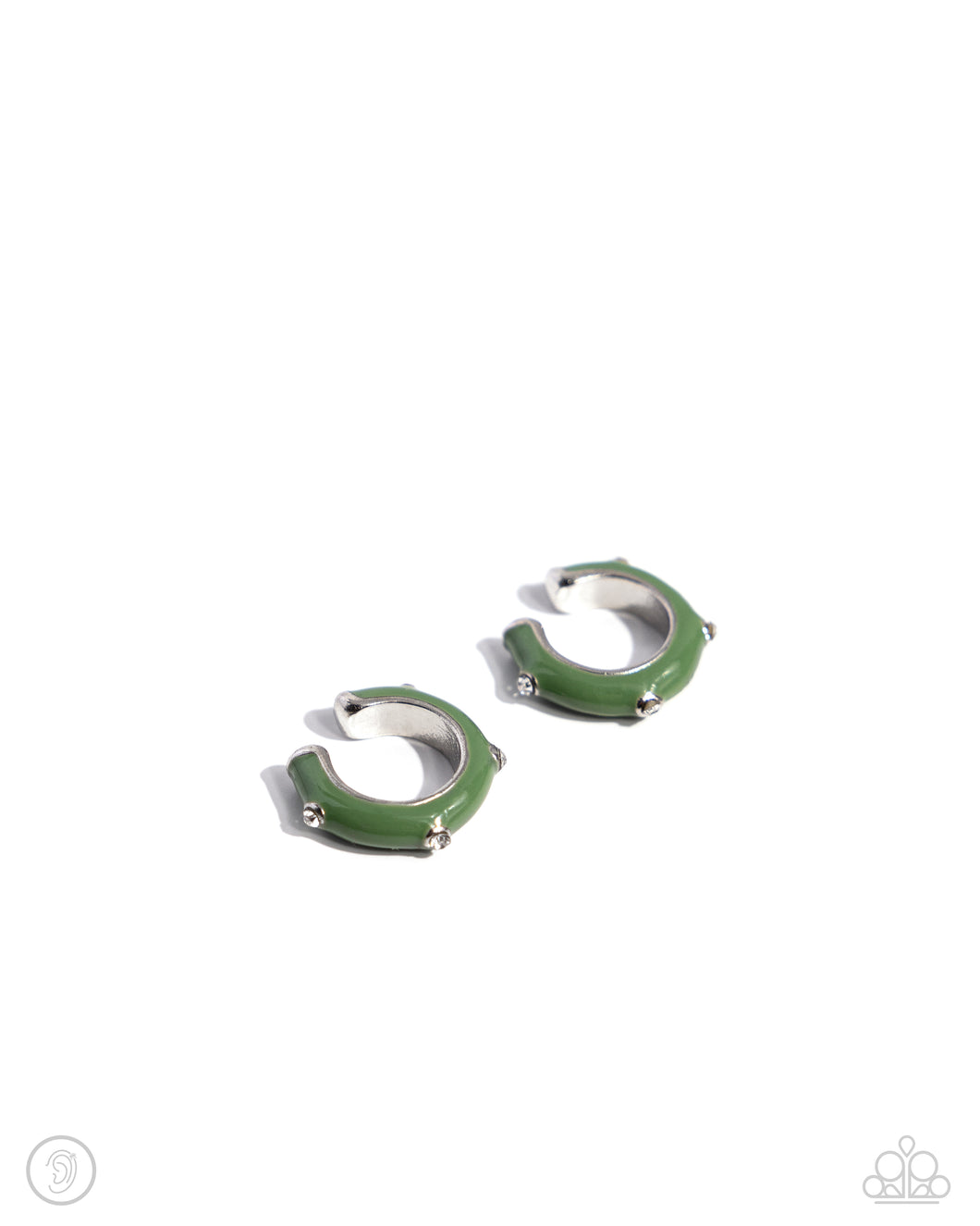 Paparazzi Coastal Color - Green Earrings