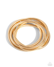 Load image into Gallery viewer, Paparazzi Stacked Severity - Gold Bracelet
