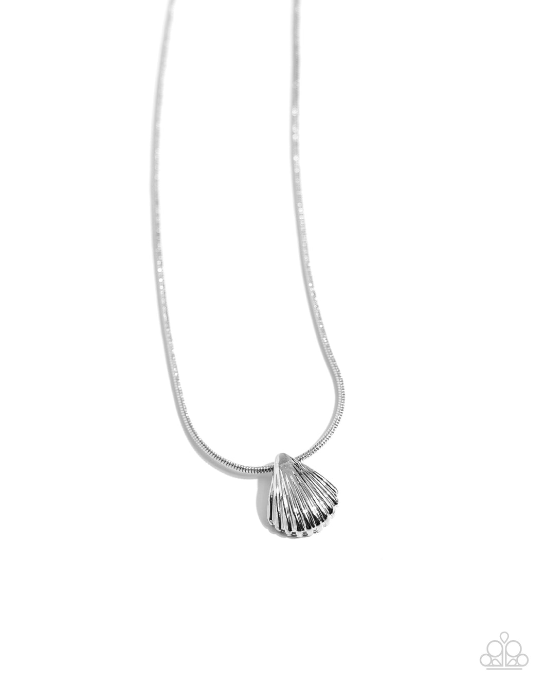 Paparazzi Seashell Simplicity - Silver Necklace
