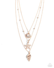 Load image into Gallery viewer, Paparazzi Seashell Sonata - Rose Gold Necklace
