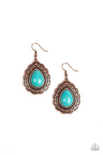 Load image into Gallery viewer, Paparazzi Mountain Mover - Blue Earring
