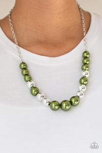 Paparazzi Take Note - Green Necklace