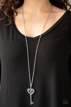 Load image into Gallery viewer, Paparazzi Unlock My Heart - Silver Necklace
