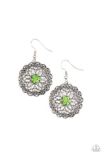 Load image into Gallery viewer, Paparazzi Flower Shop Sparkle - Green Earring
