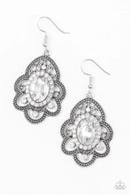 Load image into Gallery viewer, Paparazzi Reign Supreme - White Earrings
