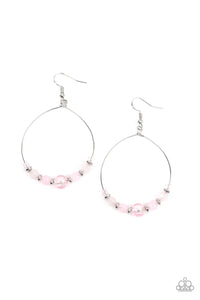 Paparazzi Ambient Afterglow - Pink Earrings