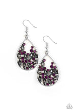 Load image into Gallery viewer, Paparazzi Cash Or Crystal - Purple Earring
