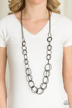 Load image into Gallery viewer, Paparazzi Elegantly Ensnared - Black Necklace
