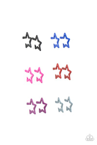 Paparazzi Starlet Shimmer Color Star Hoop Earrings
