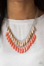 Load image into Gallery viewer, Paparazzi Beaded Boardwalk - Orange Necklace
