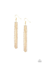 Load image into Gallery viewer, Paparazzi Starlit Tassels - Gold Earrings
